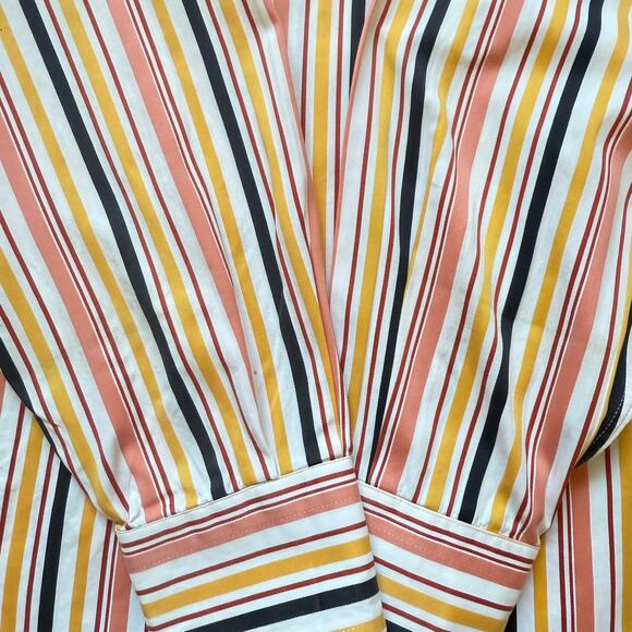 Etro Milano Multicolor Striped Button Up Shirt 100% Cotton Italy 42 - Picture 6 of 10